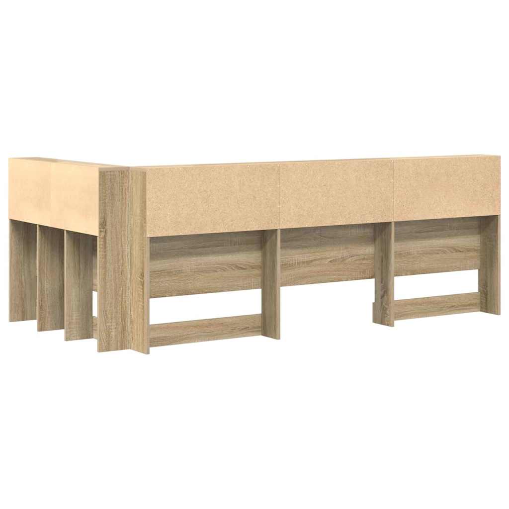 Testata contenitore Rovere Sonoma 90 cm Legno multistrato