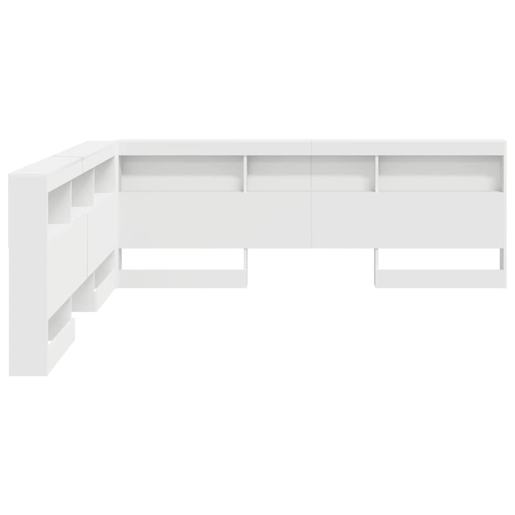 Testata contenitore Bianco 200 cm Legno multistrato