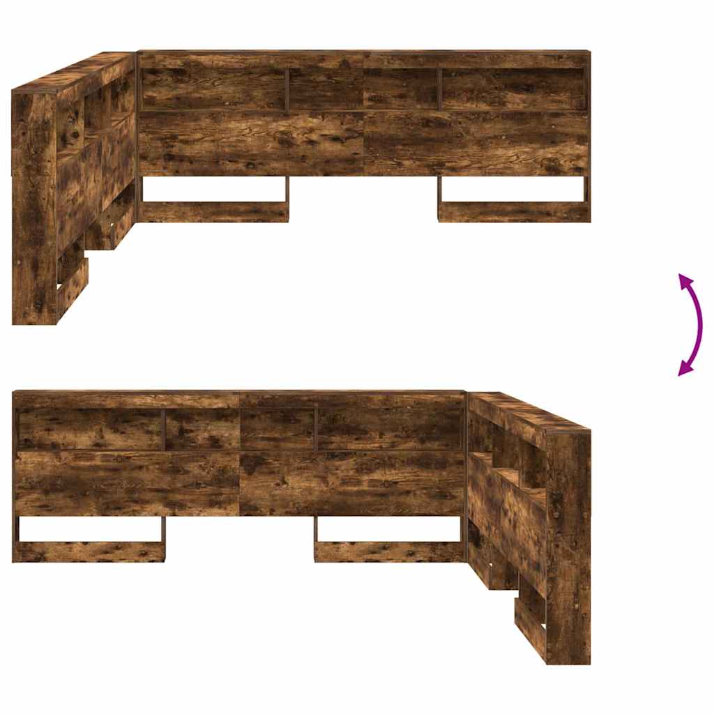 Testata contenitore Rovere fumé 200 cm Legno multistrato