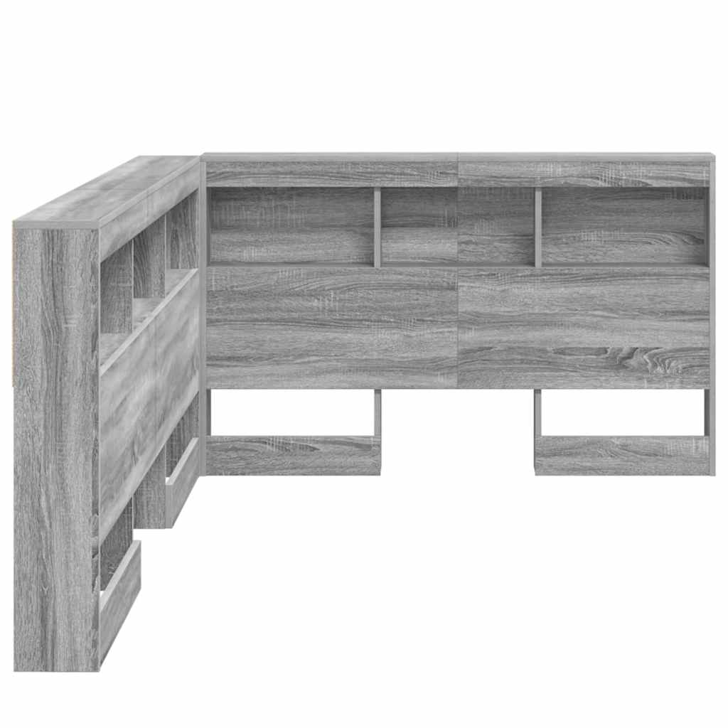 Testata contenitore Grigio Sonoma 120 cm Legno multistrato