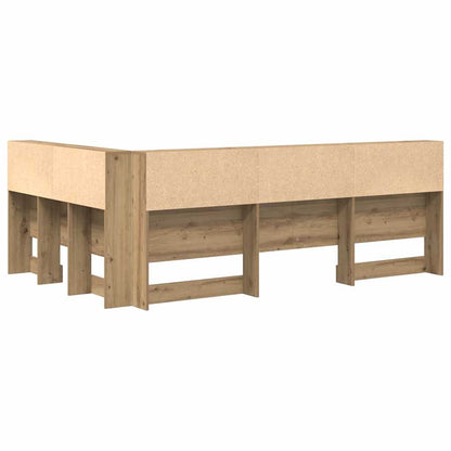 Testata contenitore Rovere artigianale 120 cm Legno multistrato