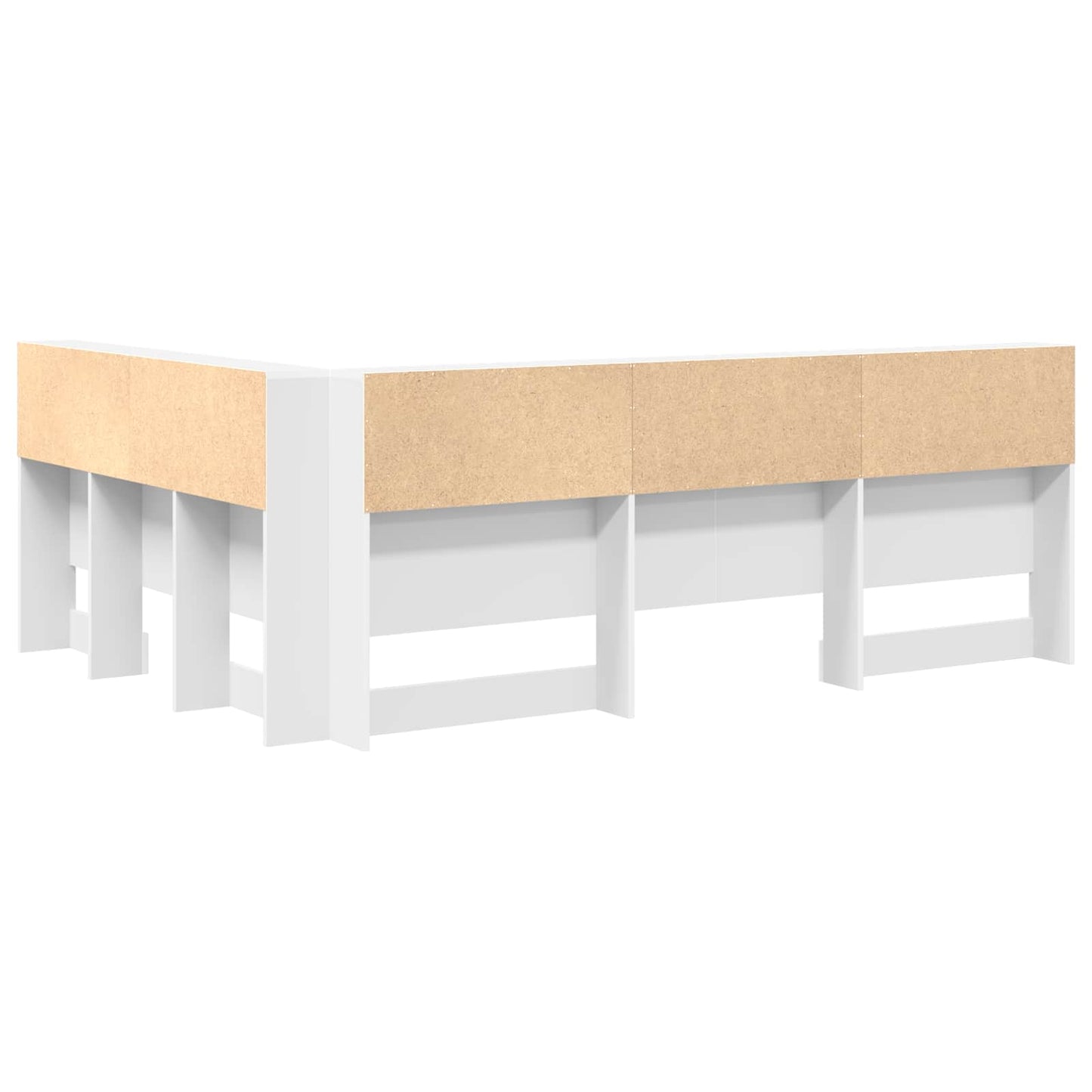 Testata contenitore Bianco 140 cm Legno multistrato