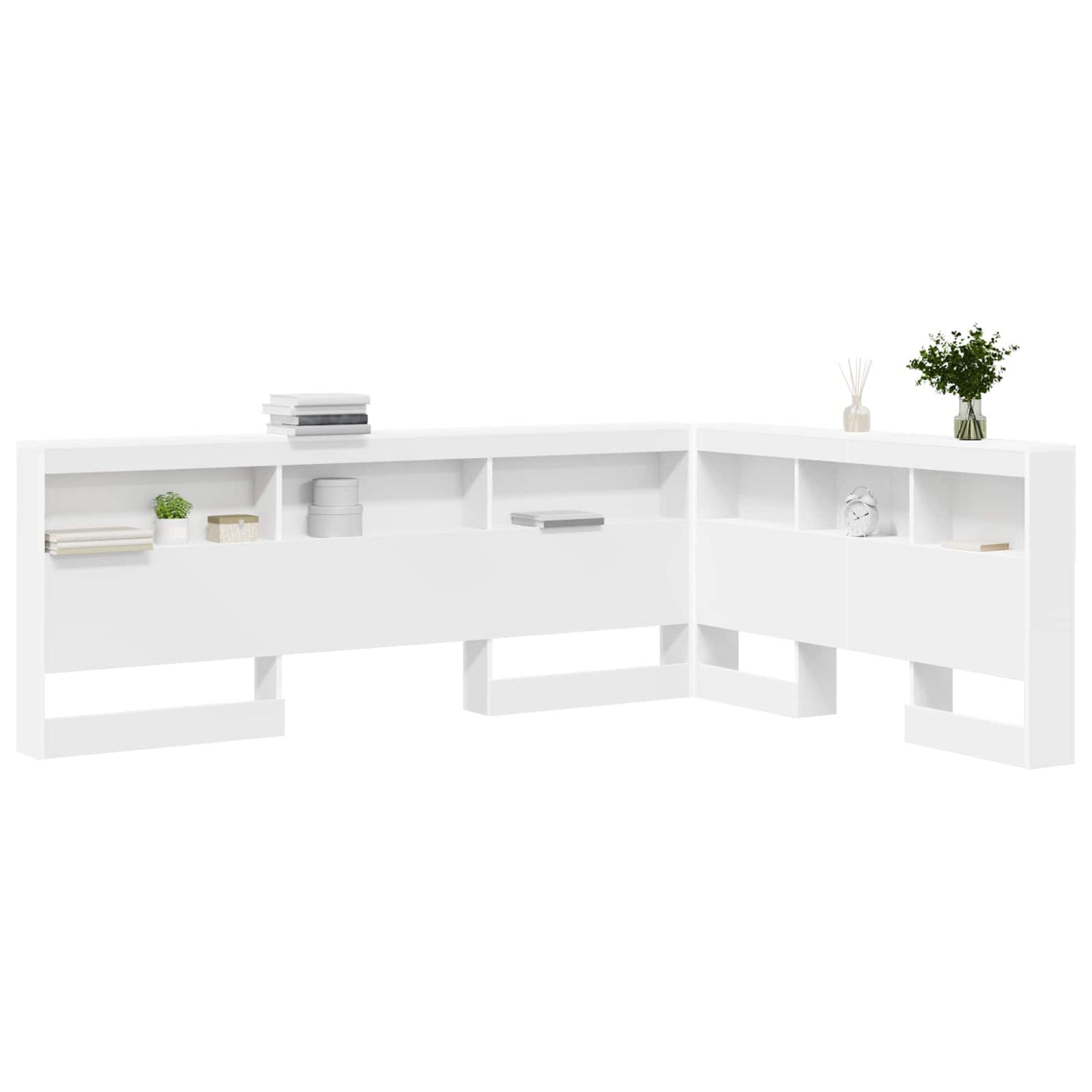 Testata contenitore Bianco 140 cm Legno multistrato
