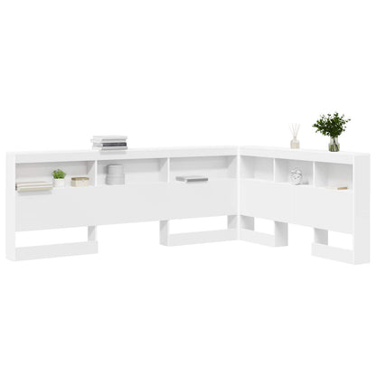 Testata contenitore Bianco 140 cm Legno multistrato