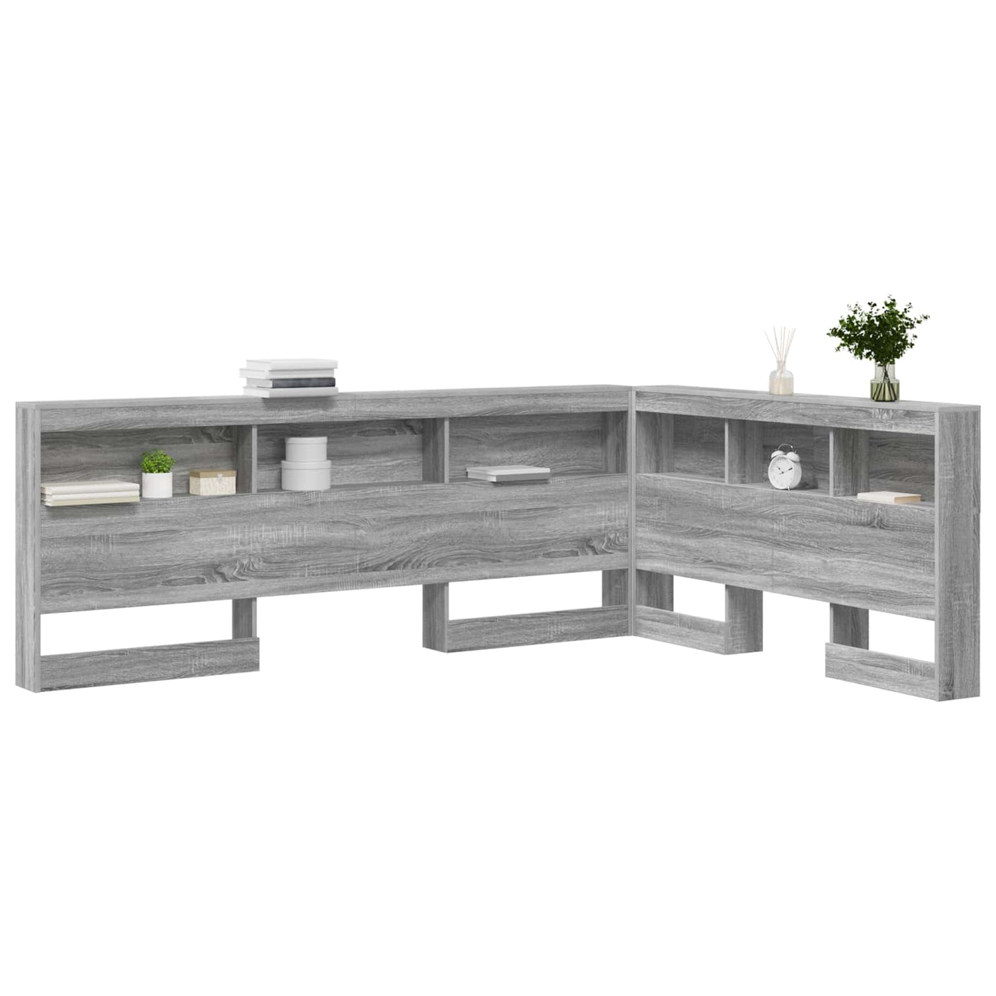Testata contenitore Grigio Sonoma 160 cm Legno multistrato