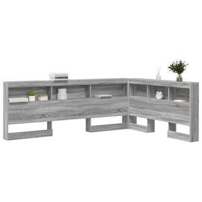 Testata contenitore Grigio Sonoma 160 cm Legno multistrato