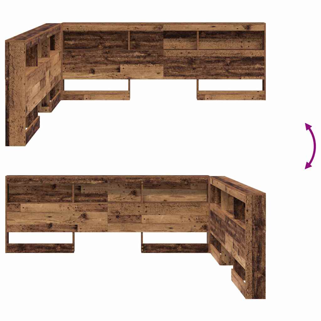 Testata contenitore Legno vecchio 180 cm Legno multistrato