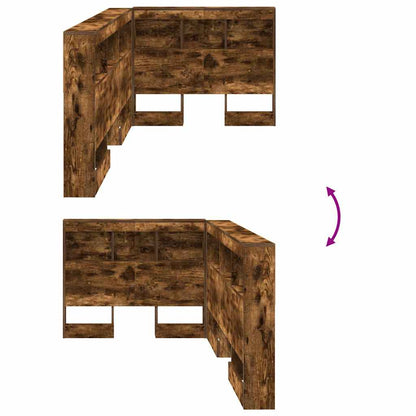 Testata contenitore Rovere fumé 75 cm Legno multistrato