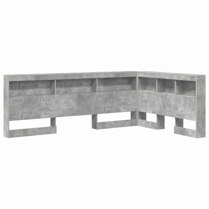 Testata contenitore Grigio cemento 120 cm Legno multistrato