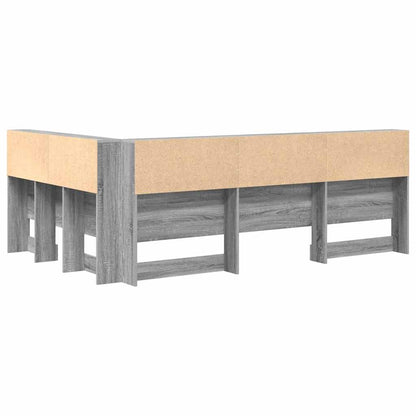 Testata contenitore Grigio Sonoma 120 cm Legno multistrato