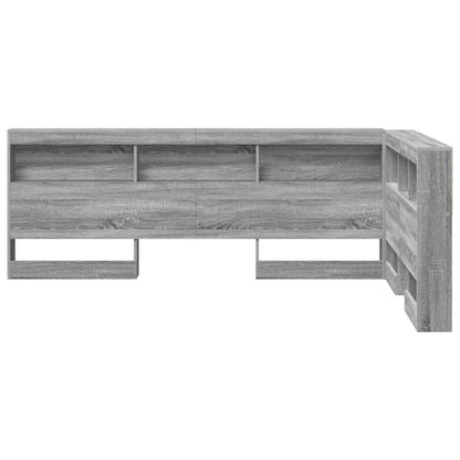 Testata contenitore Grigio Sonoma 120 cm Legno multistrato