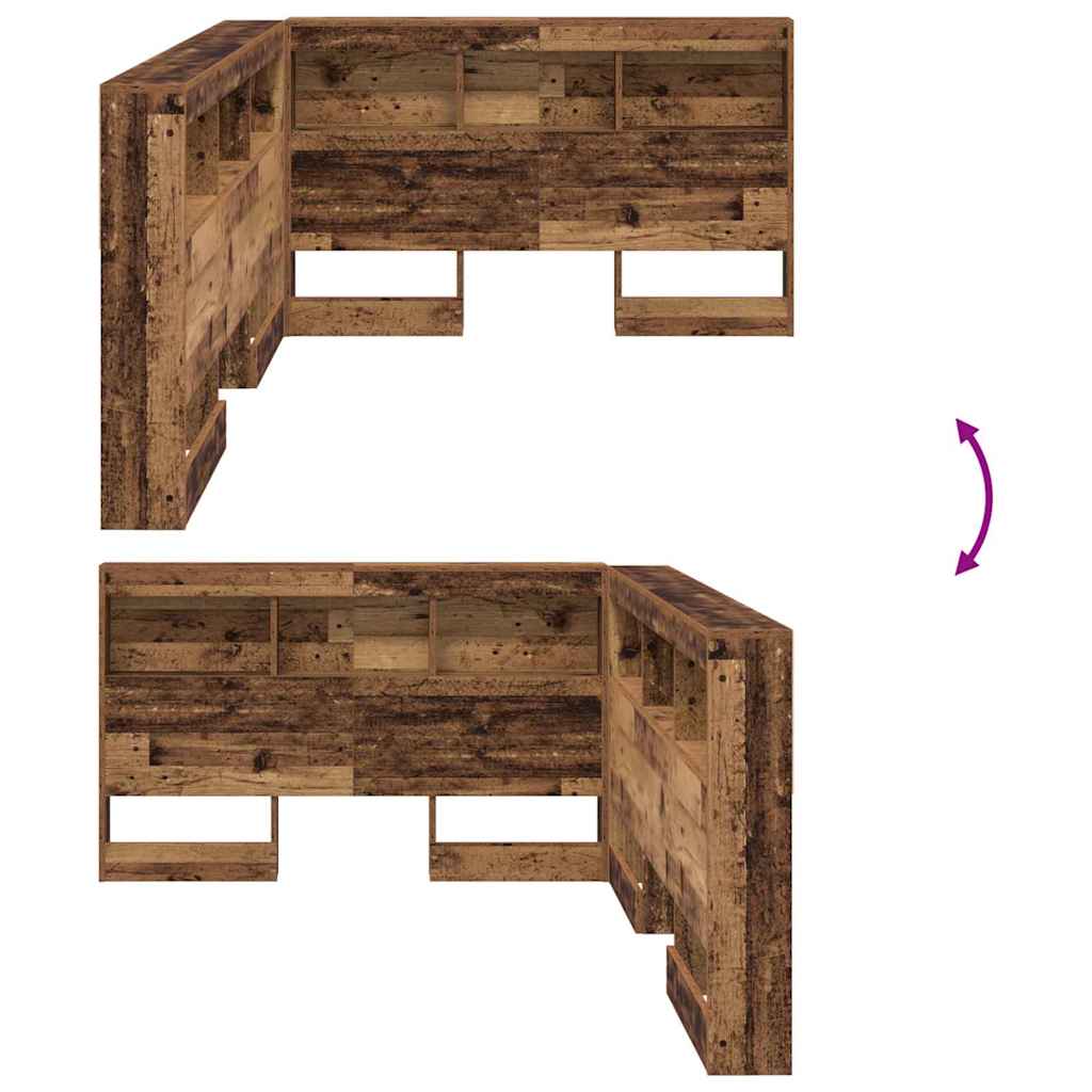 Testata contenitore Legno vecchio 207,5 x 137,5 x 76,5 cm