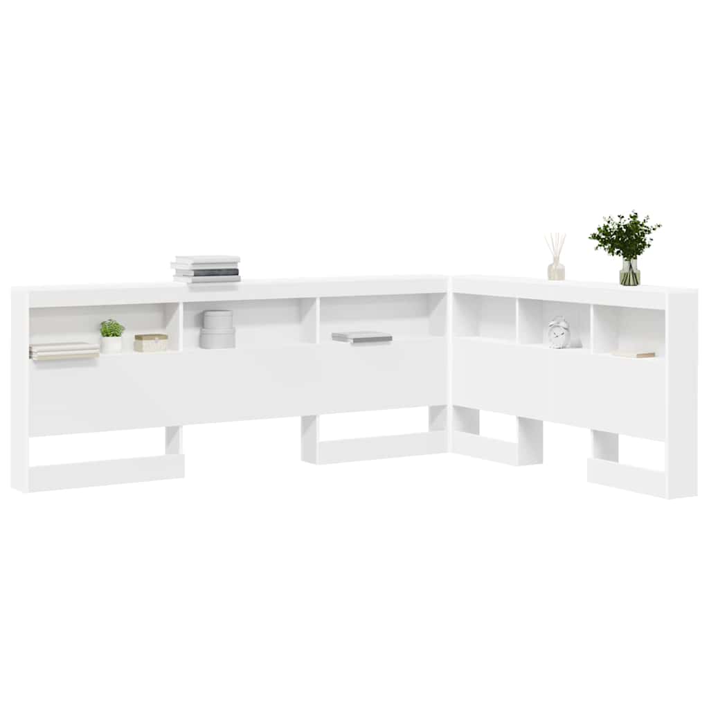 Testata contenitore Bianco 140 cm Legno multistrato