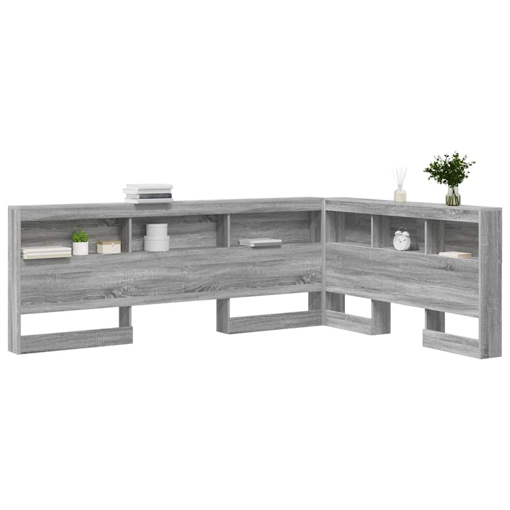 Testata contenitore Grigio Sonoma 140 cm Legno multistrato