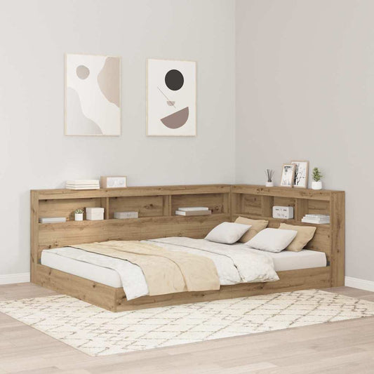Testata contenitore Rovere artigianale 140 cm Legno multistrato | homemem39