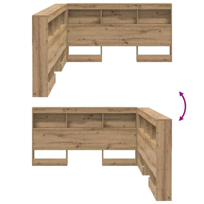 Testata contenitore Rovere artigianale 140 cm Legno multistrato | homemem39