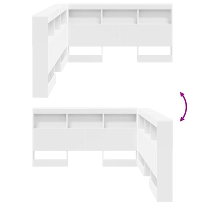 Testata contenitore Bianco 135 cm Legno multistrato | homemem39