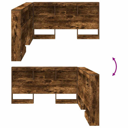 Testata contenitore Rovere fumé 135 cm Legno multistrato