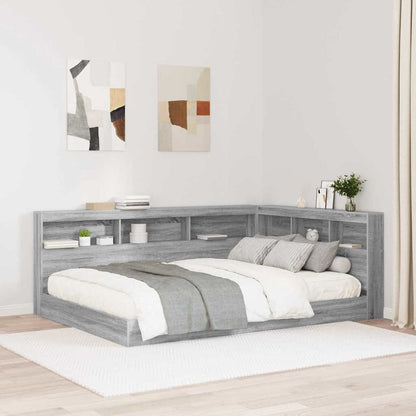 Testata contenitore Grigio Sonoma 135 cm Legno multistrato