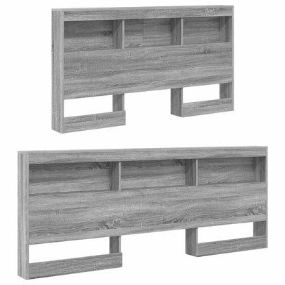Testata contenitore Grigio Sonoma 135 cm Legno multistrato