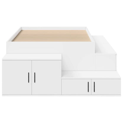 Struttura letto con contenitore Bianco 244 x 118 x 53.5 cm - homemem39