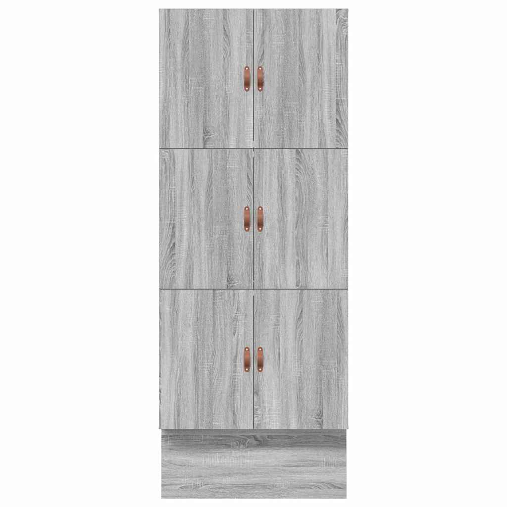 Struttura letto con contenitore Grigio Sonoma 90 cm | homemem39
