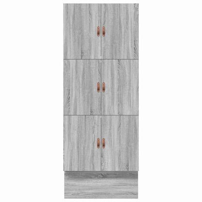 Struttura letto con contenitore Grigio Sonoma 90 cm | homemem39