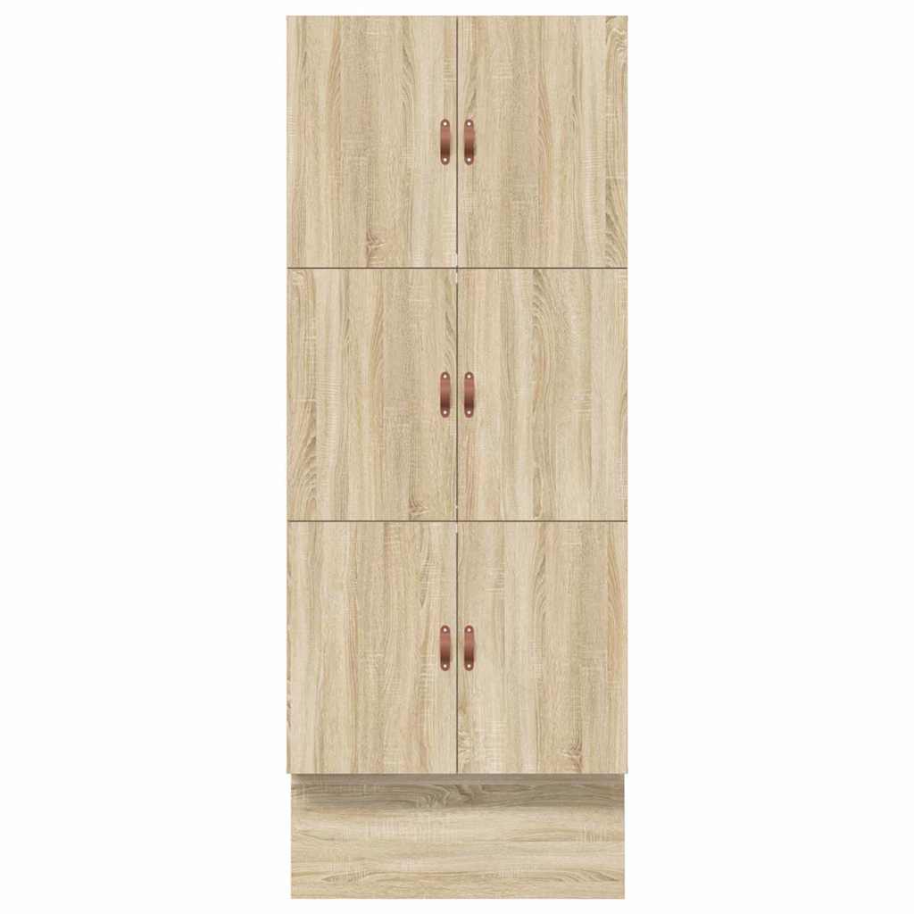 Struttura letto con contenitore Rovere Sonoma 100 cm