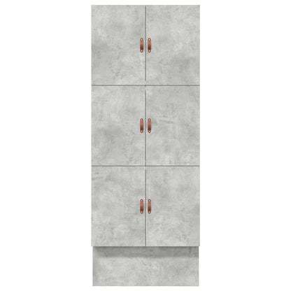 Struttura letto con contenitore Grigio cemento 100 cm