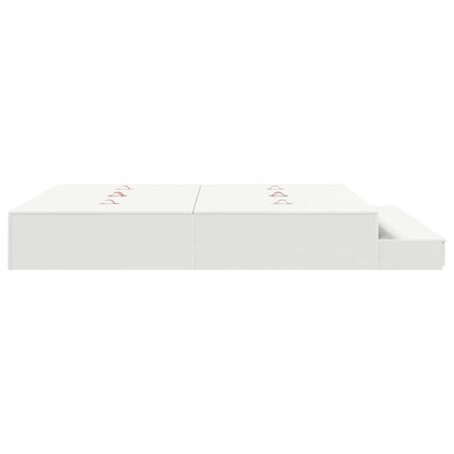 Struttura letto con contenitore con cassetto Bianco 200 cm