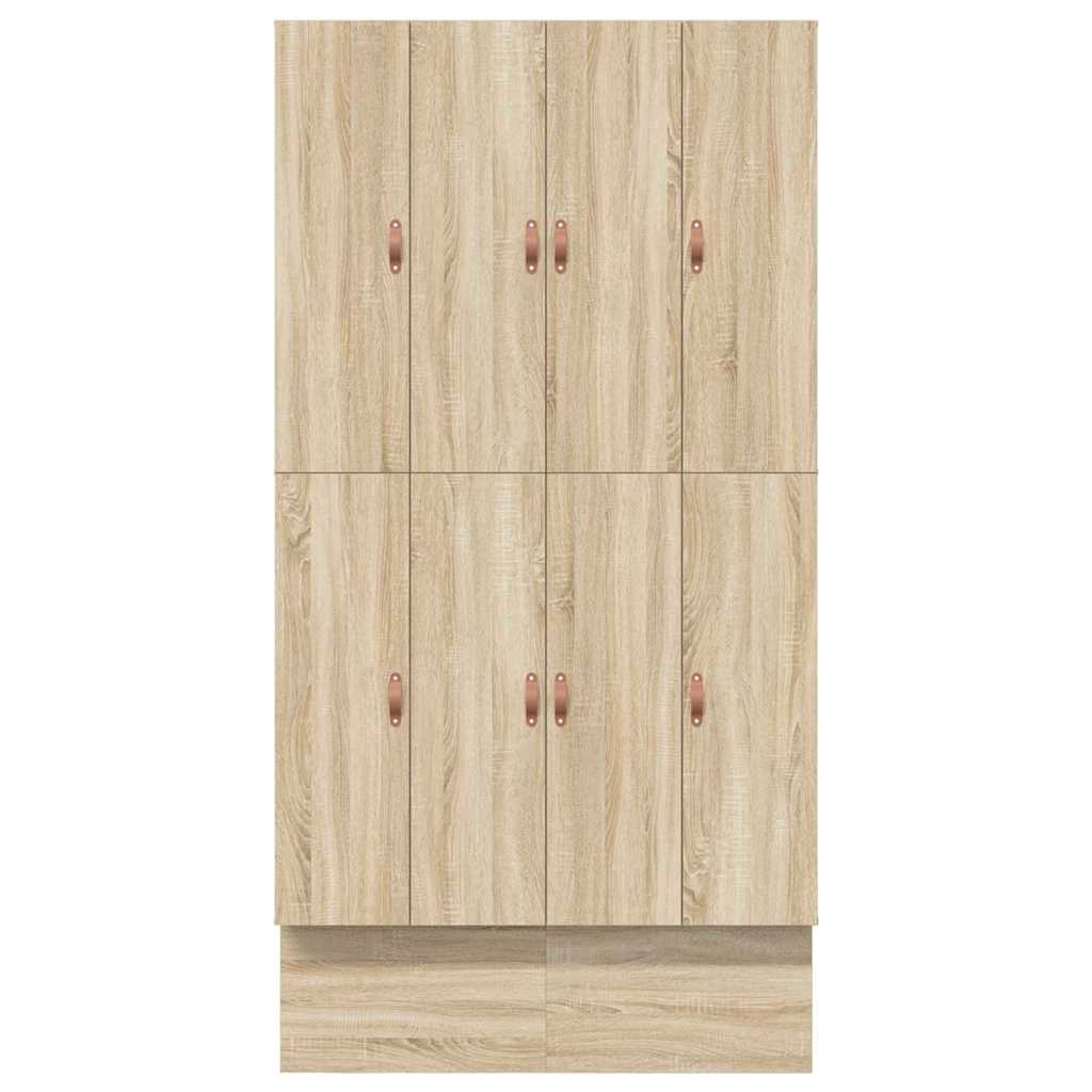 Struttura letto con contenitore con cassetto Rovere Sonoma - homemem39