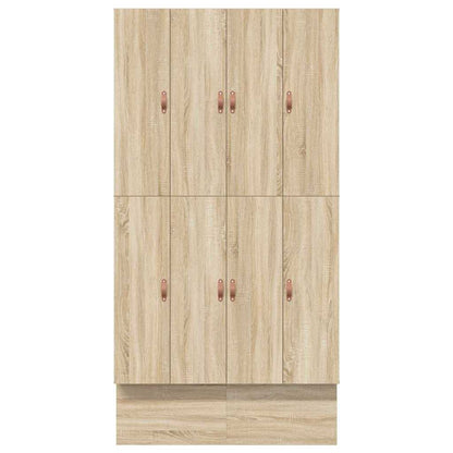 Struttura letto con contenitore con cassetto Rovere Sonoma - homemem39