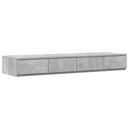 Struttura letto con contenitore Grigio cemento 120 cm