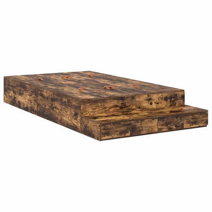 Struttura letto con contenitore con cassetto Rovere fumé 120 cm | homemem39