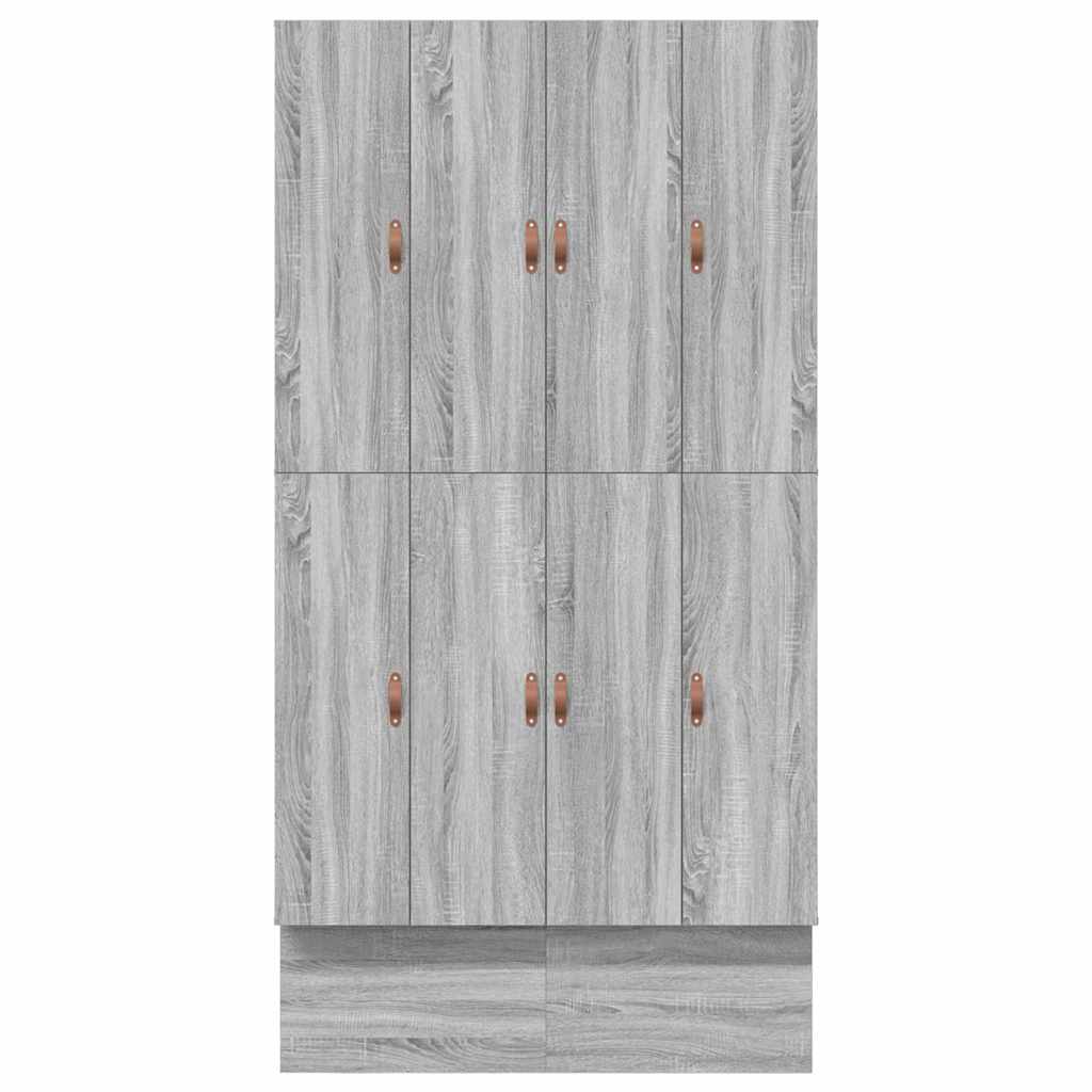 Struttura letto con contenitore con cassetto Grigio sonoma - homemem39