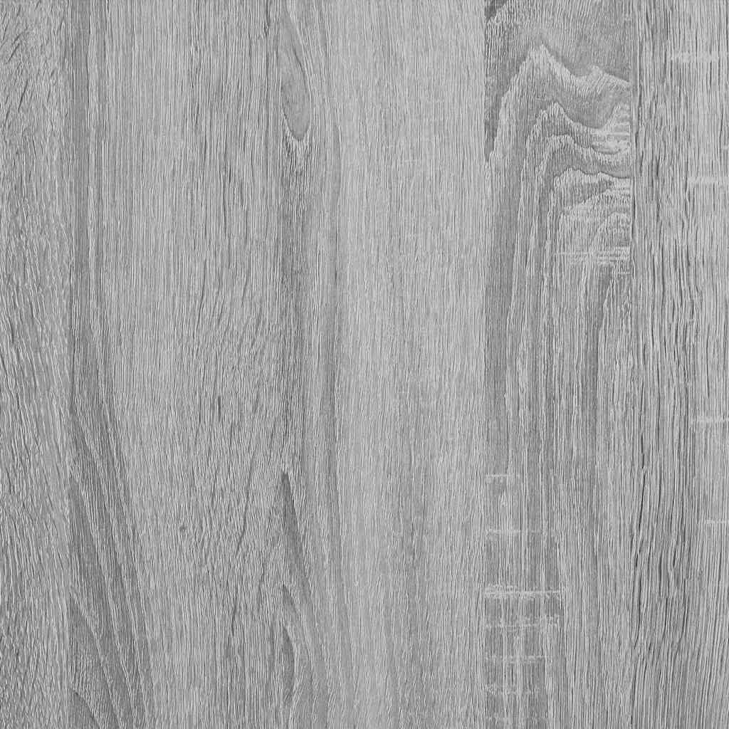 Struttura letto con contenitore con porta Grigio Sonoma 140 cm