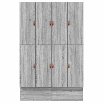 Struttura letto con contenitore con cassetto Grigio sonoma - homemem39