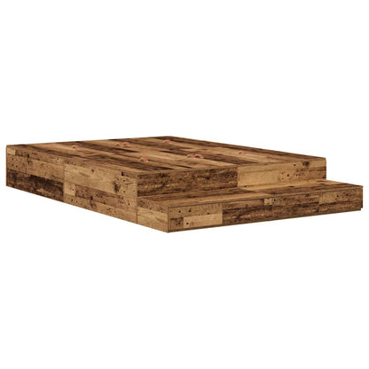 Struttura letto con contenitore Legno vecchio 150 cm | homemem39
