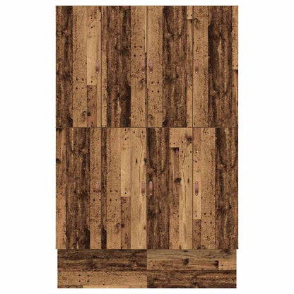 Struttura letto con contenitore con cassetto Legno vecchio - homemem39