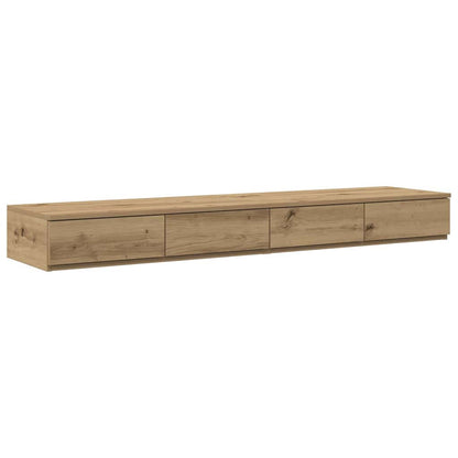 Struttura letto con contenitore Rovere artigianale 150 cm | homemem39