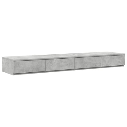Struttura letto con contenitore con cassetto Grigio cemento - homemem39