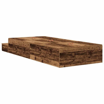Struttura letto con contenitore Legno vecchio 90 cm | homemem39