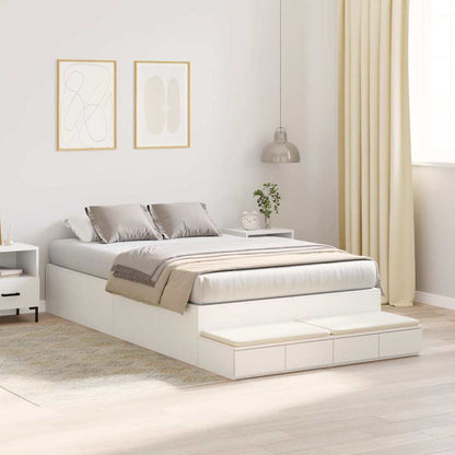 Struttura letto con contenitore Bianco 226.5 x 120 x 31.5 cm - homemem39