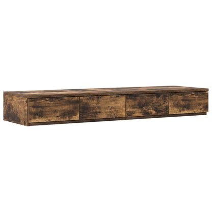 Struttura letto con contenitore con cassetto Rovere fumé 120 cm | homemem39