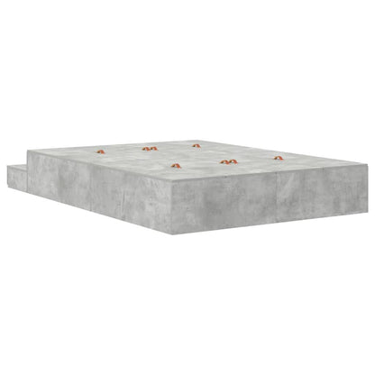 Struttura letto con contenitore Grigio cemento 140 cm | homemem39