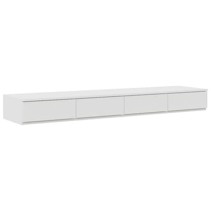 Struttura letto con contenitore Bianco 226.5 x 135 x 31.5 cm - homemem39