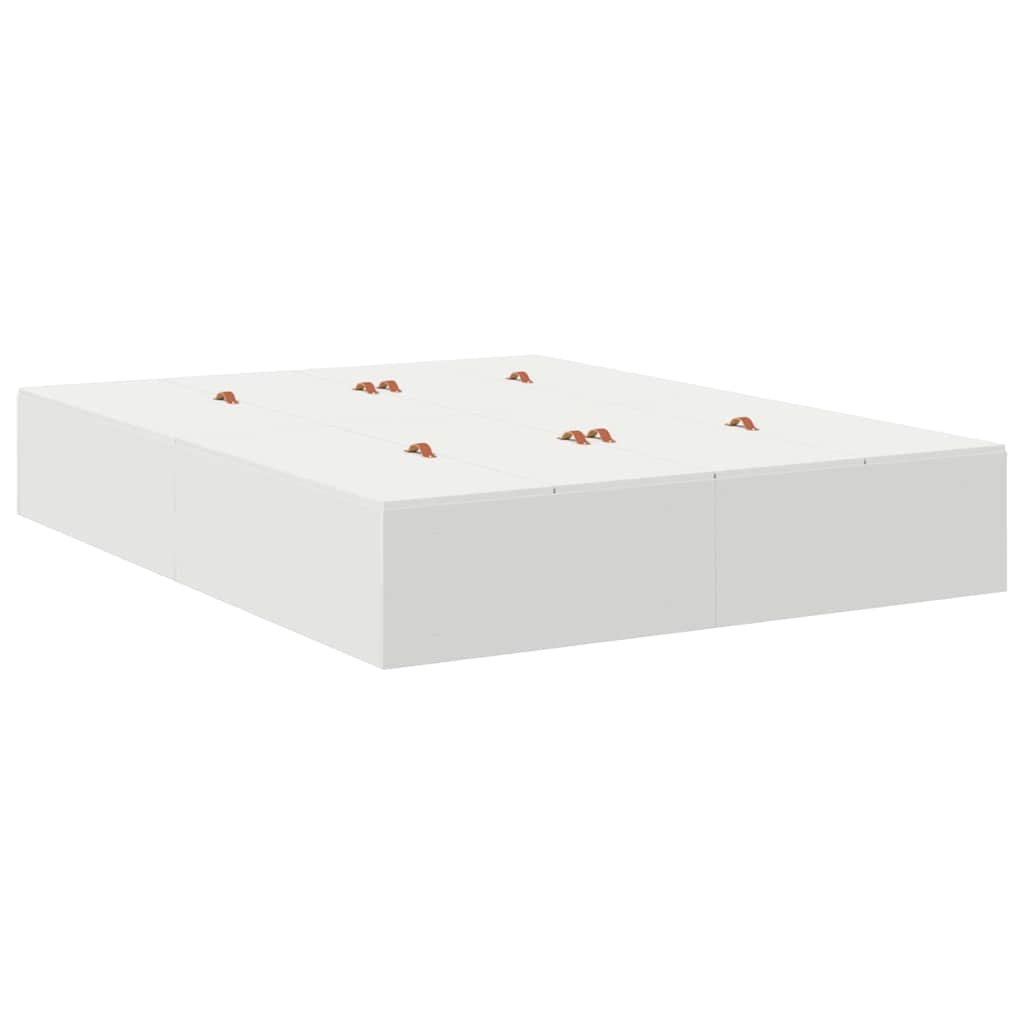 Struttura letto con contenitore Bianco 226.5 x 135 x 31.5 cm - homemem39