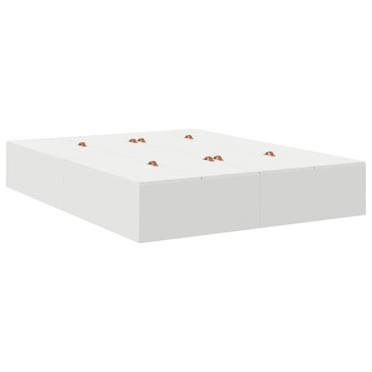 Struttura letto con contenitore Bianco 226.5 x 135 x 31.5 cm - homemem39