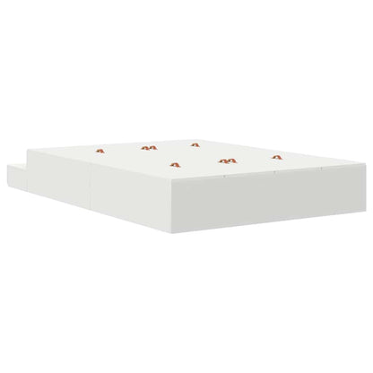 Struttura letto con contenitore Bianco 135 cm Legno multistrato | homemem39