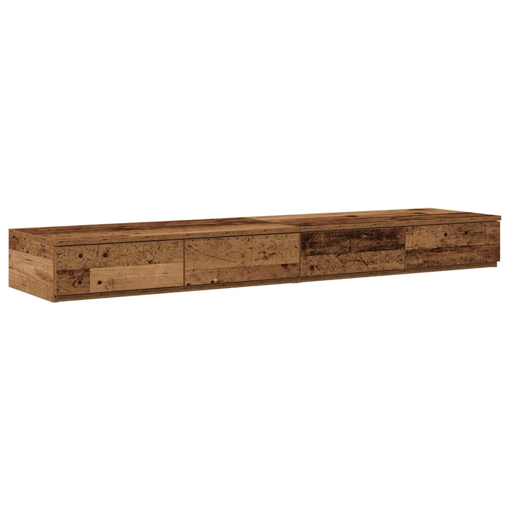 Struttura letto con contenitore Legno vecchio 135 cm | homemem39
